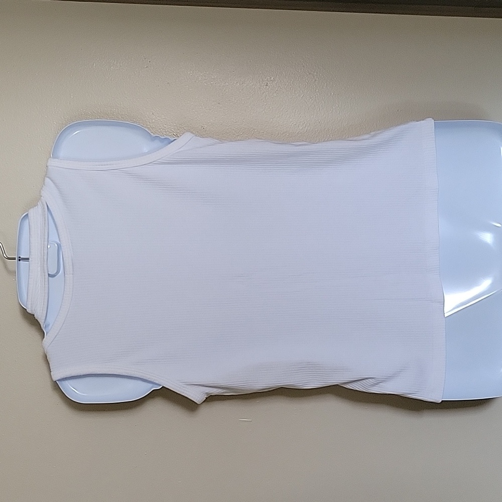 Monroe double strap white tank - Picture 5 of 7